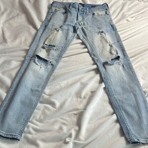 Light Blue Distressed Jeans